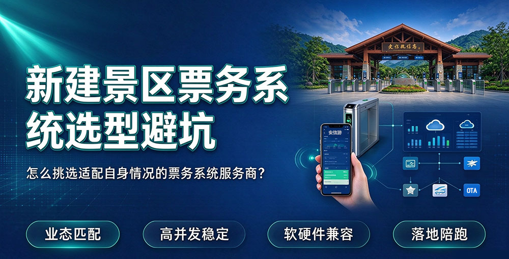 新建景区票务系统选型避坑：怎么挑选适配自身情况的票务系统服务商？