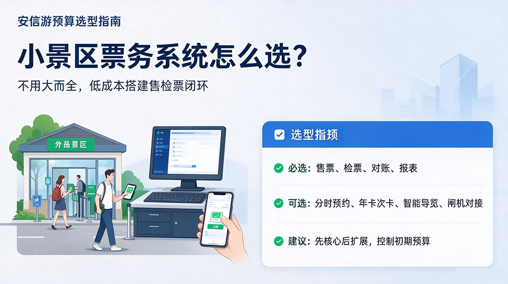 中小型景区上线一套景区售检票系统大概需要准备多少预算？