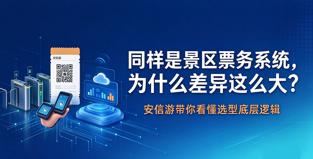 同样是景区票务系统，为什么价格差异这么大？安信游带你看懂选型底层逻辑